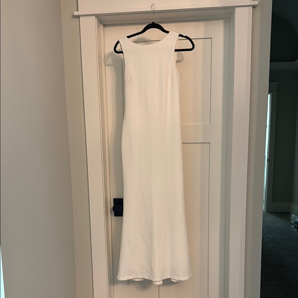 Lulu's White Sleeveless Maxi Dress